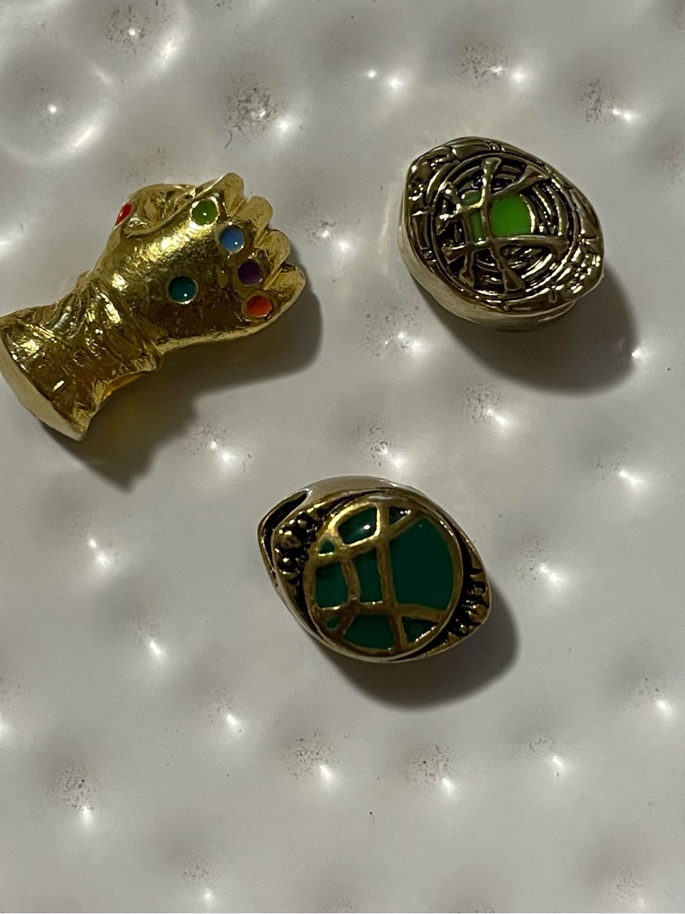 Set of 3-Marvel Pandora style charms